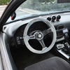 Spec-D Tuning 350Mm Steering Wheel With Graphic- Chrome Spoke-White Splash Of Color SW-WT-BLP